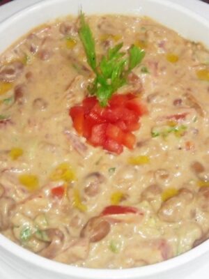 Ful Medames /fava beans with tahini (vegan)